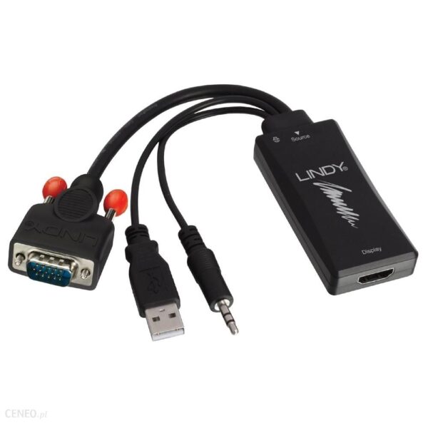 Lindy 38183 Konwerter VGA USB Audio Mini Jack 3