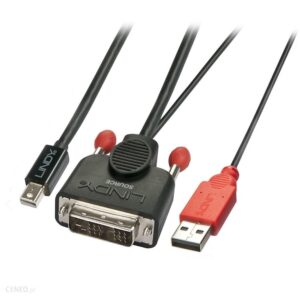Lindy 41996 Kabel DVI-D/Mini Display Port ze Złączem USB 1m (LY41996)