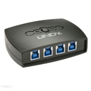 Lindy 43144 Switch 4-portowy USB 3.0 (LY43144)