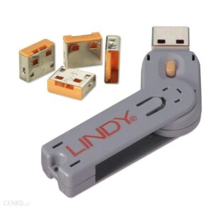 Lindy Bloker Portu USB 4 szt. Pomarańczowy (LY40453)