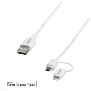 Lindy Kabel USB - MicroUSB B Lightning 1m (LY31345)