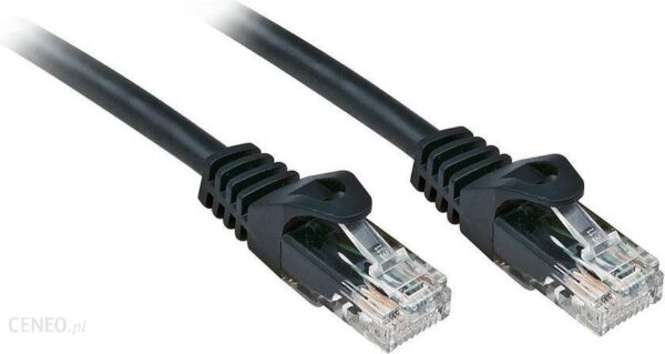 Lindy Patchcord kat.6 U/UTP 2m Czarny (48193)