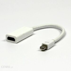 Logo Mini DisplayPort - HDMI Biały