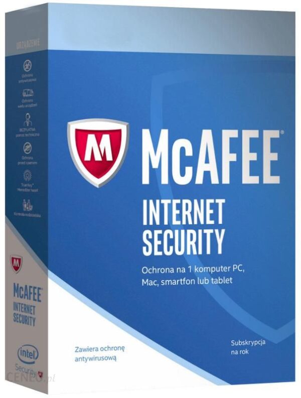 McAfee Internet Security 1PC /1Rok (MIS00GNR1RDD)