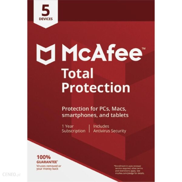 McAfee Total Protection 2018 PL 5 st./12m. (731944707167)