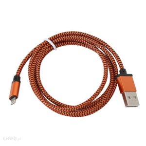 Platinet USB Lightning 1m Pomarańczowy (PUCFBIP1O)
