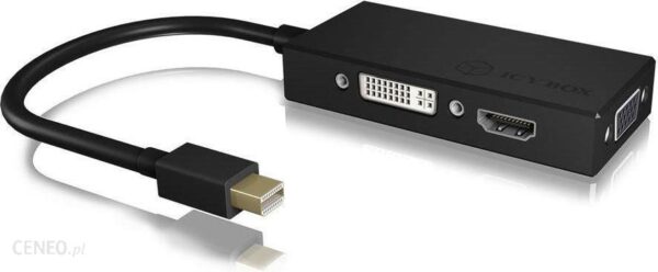 RaidSonic Mini DisplayPort HDMI D-Sub DVI Czarny (IB-AC1032)