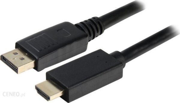 Sharkoon DisplayPort - HDMI 5m Czarny (4044951020256)
