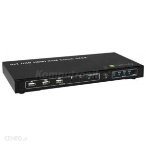 Techly 4-portowy przełącznik KVM HDMI/USB 4x1 z audio (028702)