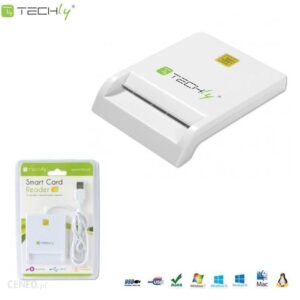 Techly Kompaktowy czytnik USB 2.0 kart Smart Biały (029150)