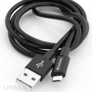 Verbatim USB A Micro USB (M/M) czarny 1m (48863)