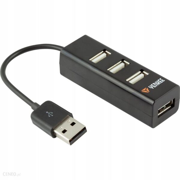 Yenkee YHB 4001BK 4xUSB 2.0 (4001BK)